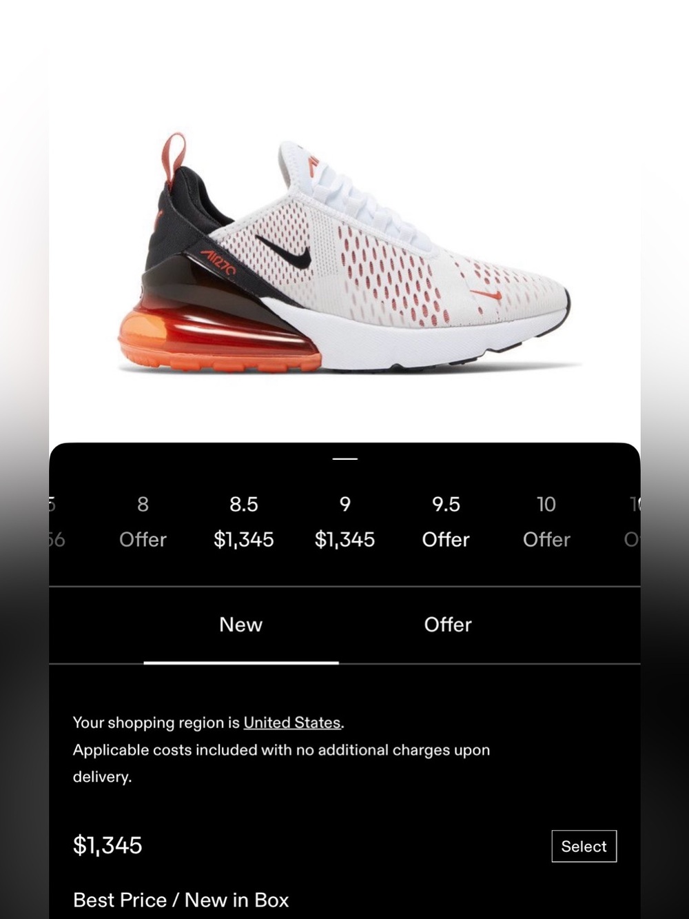 NEW Nike Womens Air Max 270 Mantra Orange shoes (DZ4439-100)